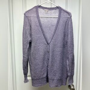 J.Jill Light Purple Mohair-Blend Cardigan – Size 1X